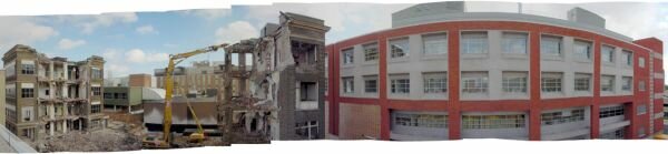 Demolition for the expansion of the Hamilton Cancer Centre